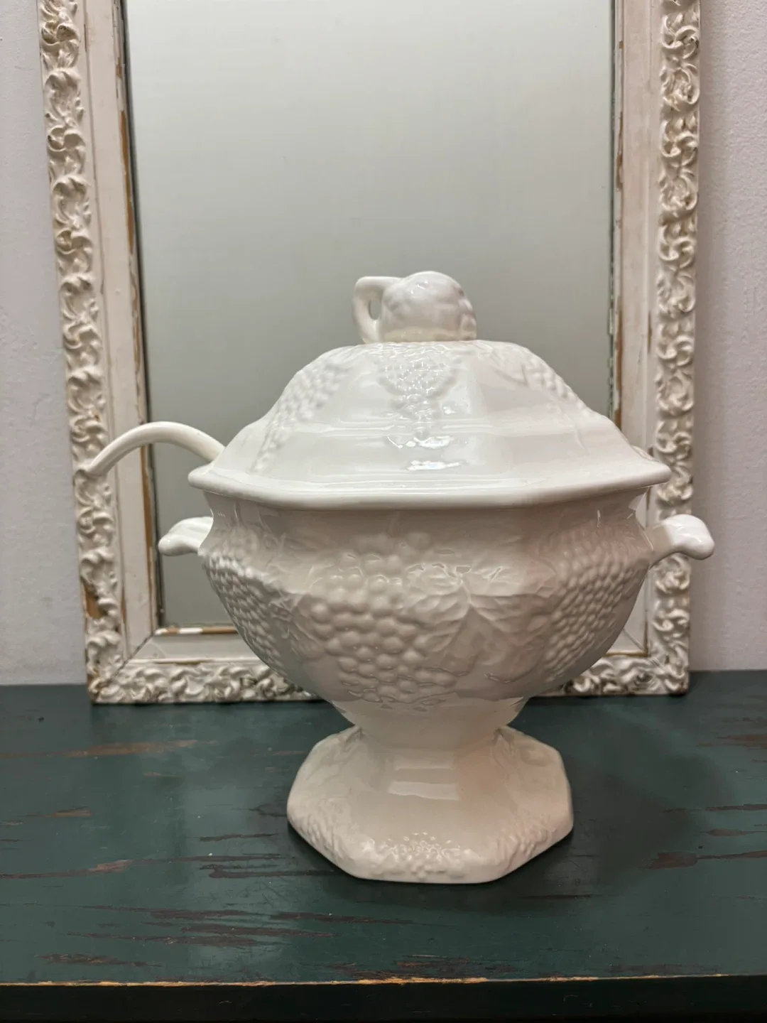 Vintage CALIFORNIA POTTERY Ceramic Tureen Set image indicator(9)