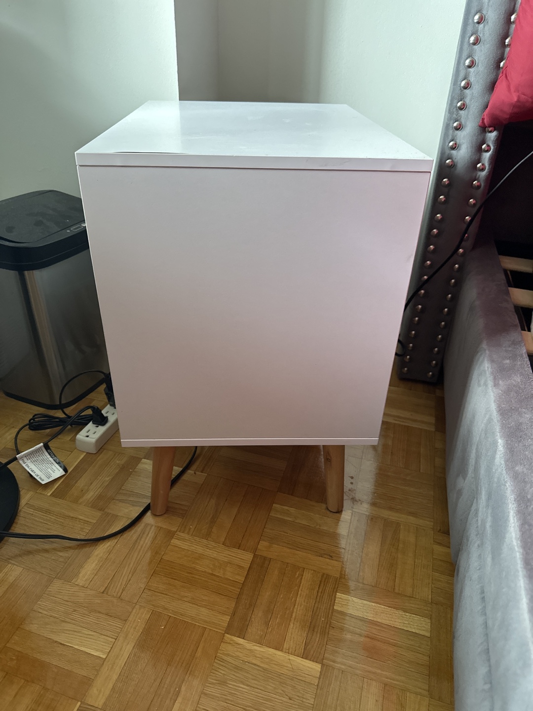 🥕 White 2-Drawer Nightstand - photo 3
