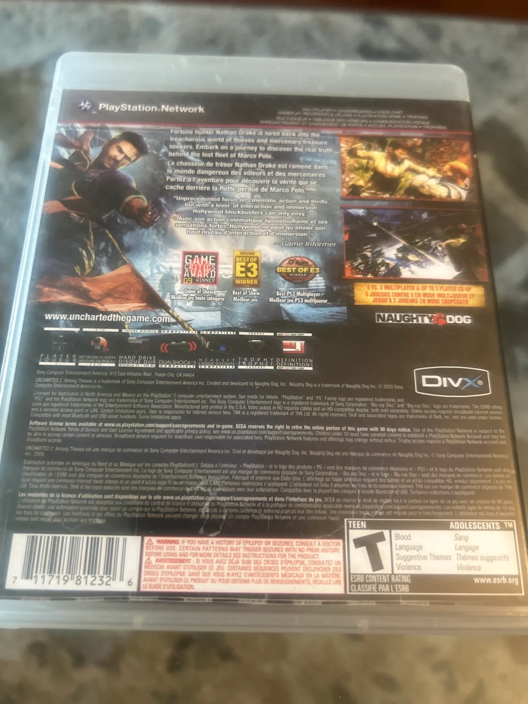 Uncharted 2: Among Thieves - PS3 Game image indicator(2)
