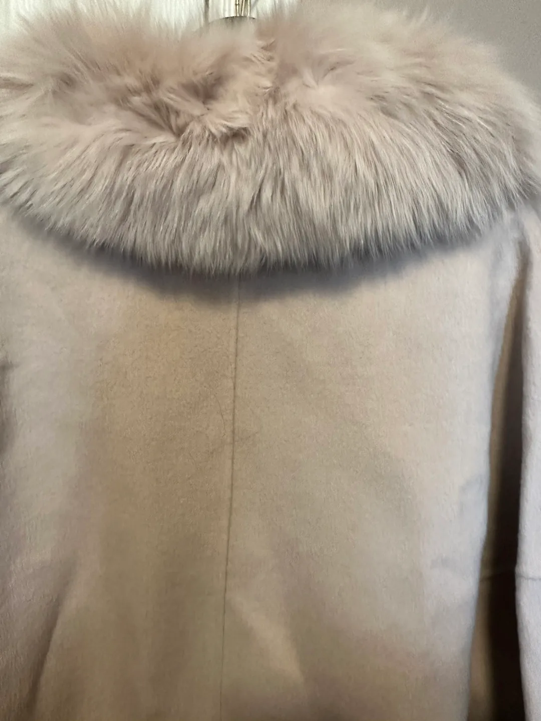 Wool Blend Coat with Fur Collar image indicator(4)