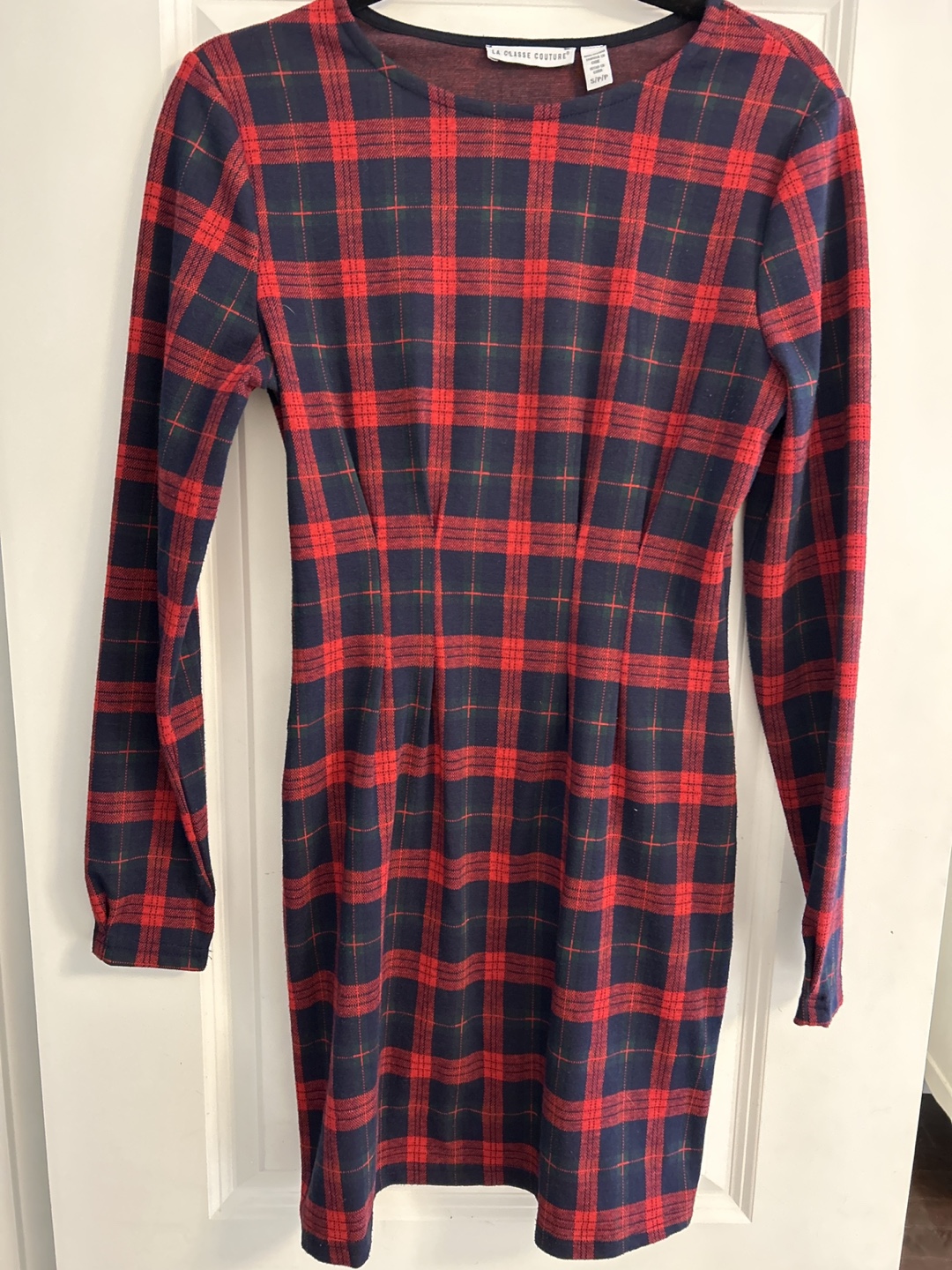 La Classe Couture Plaid Dress - Size Small