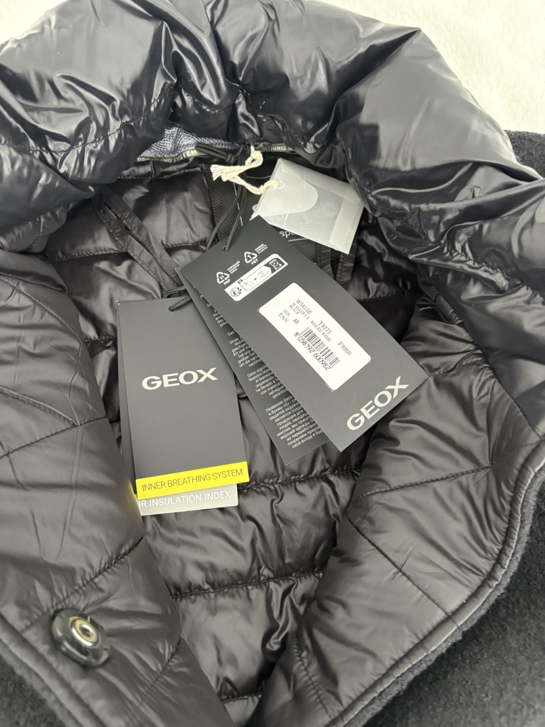 Geox Kleopy Woman Short Coat - Black - photo 2