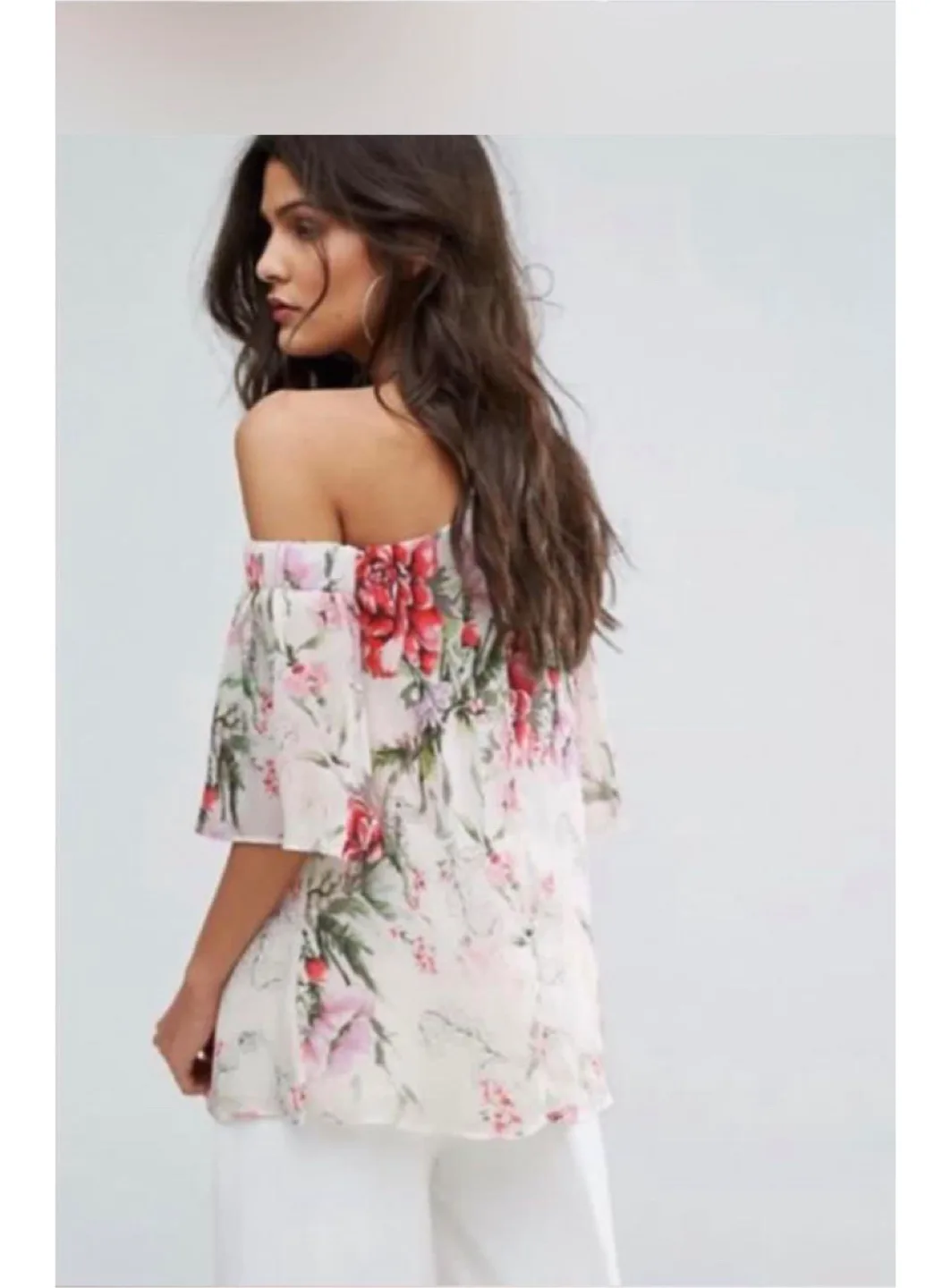 Dex Floral Off-Shoulder Blouse - Size S image indicator(4)