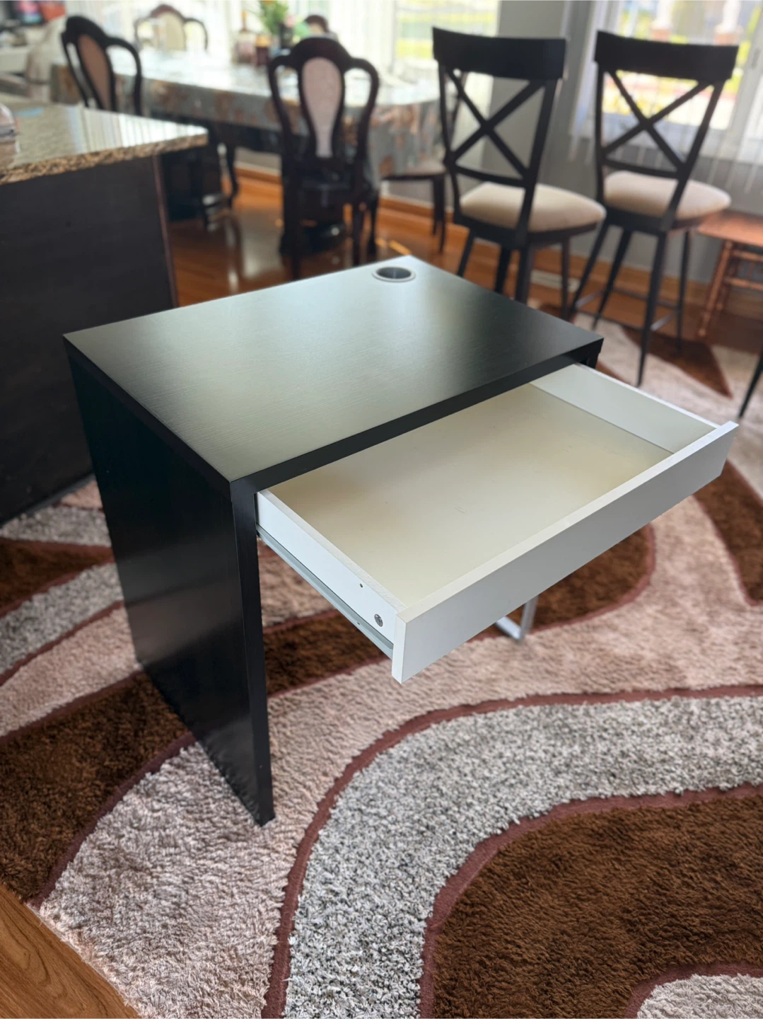 Black & White Desk with Drawer - photo 5