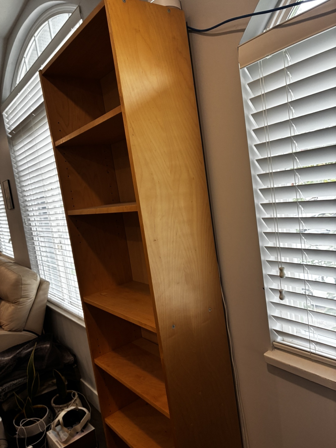 IKEA Tall Wooden Bookcase - photo 3