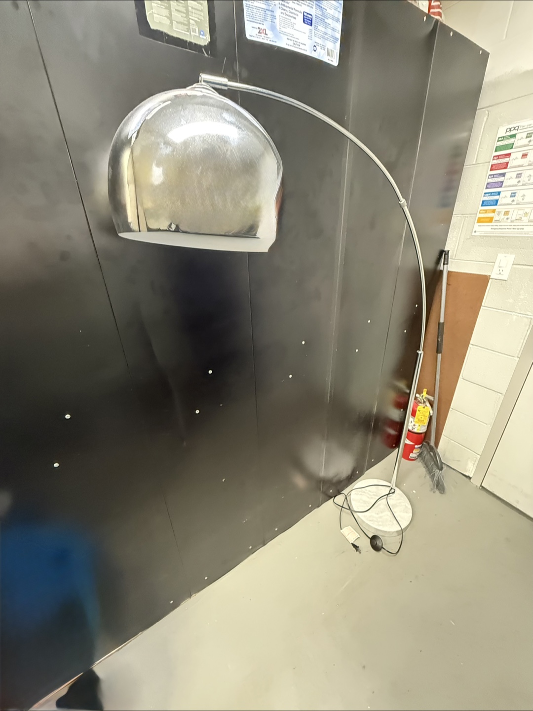 Chrome Arc Floor Lamp