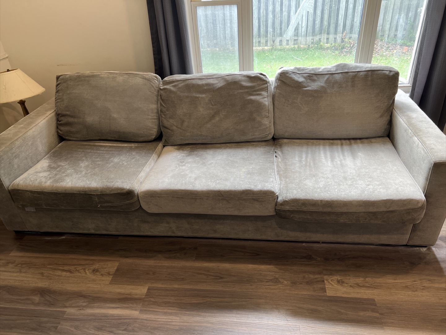 Grey 4-Seater Sofa