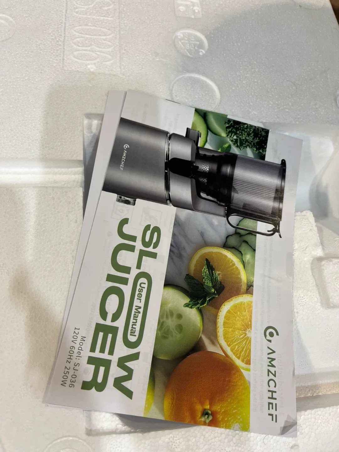 Amzchef Slow Juicer - Model SJ-036 image indicator(5)