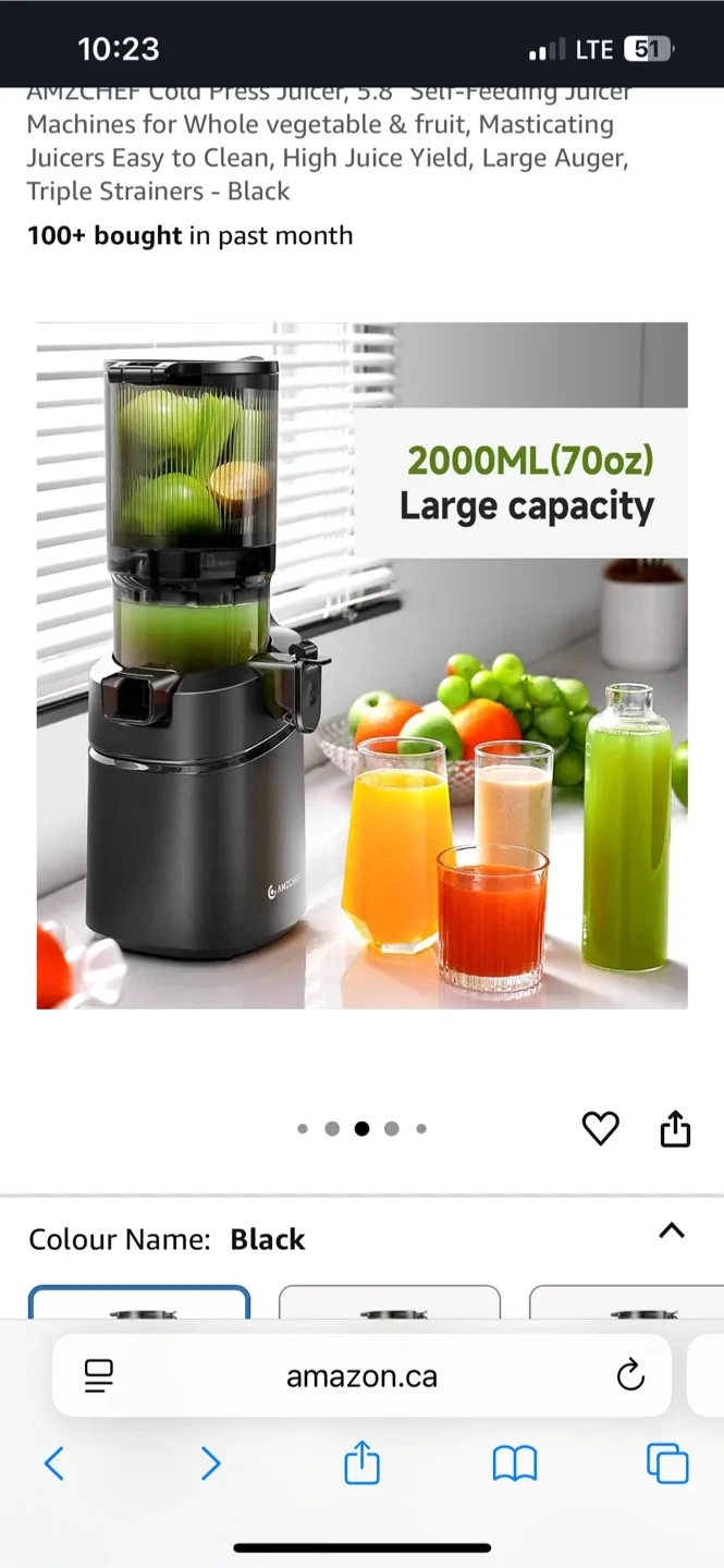 Amzchef Slow Juicer - Model SJ-036 image indicator(2)