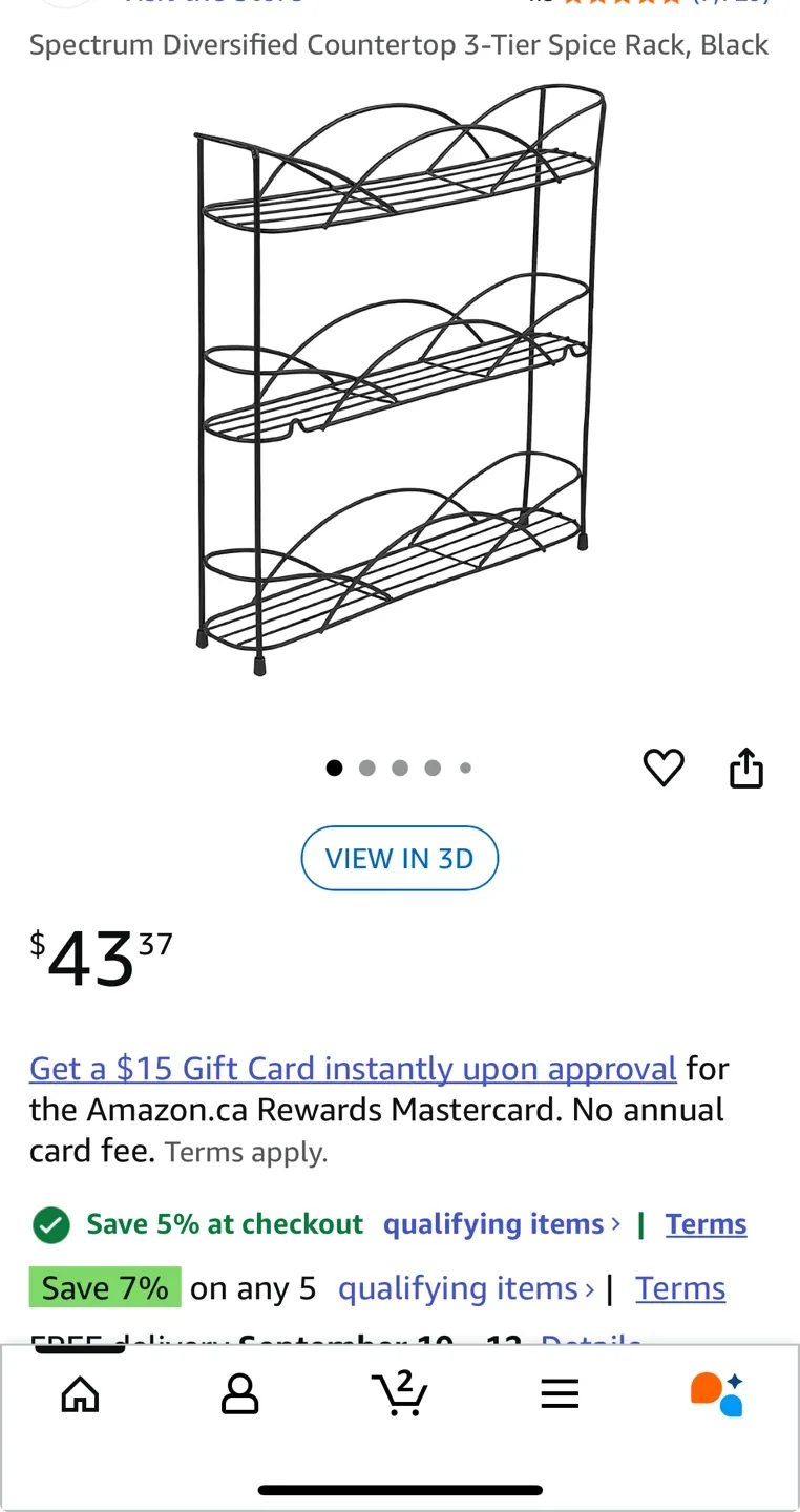 Countertop 3-Tier Spice Rack thumbnail