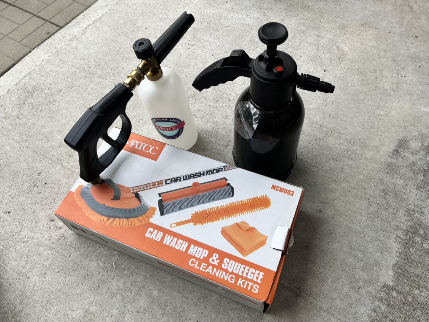 Foam Cannon Pressure Washer Gun + Cleaning Kit