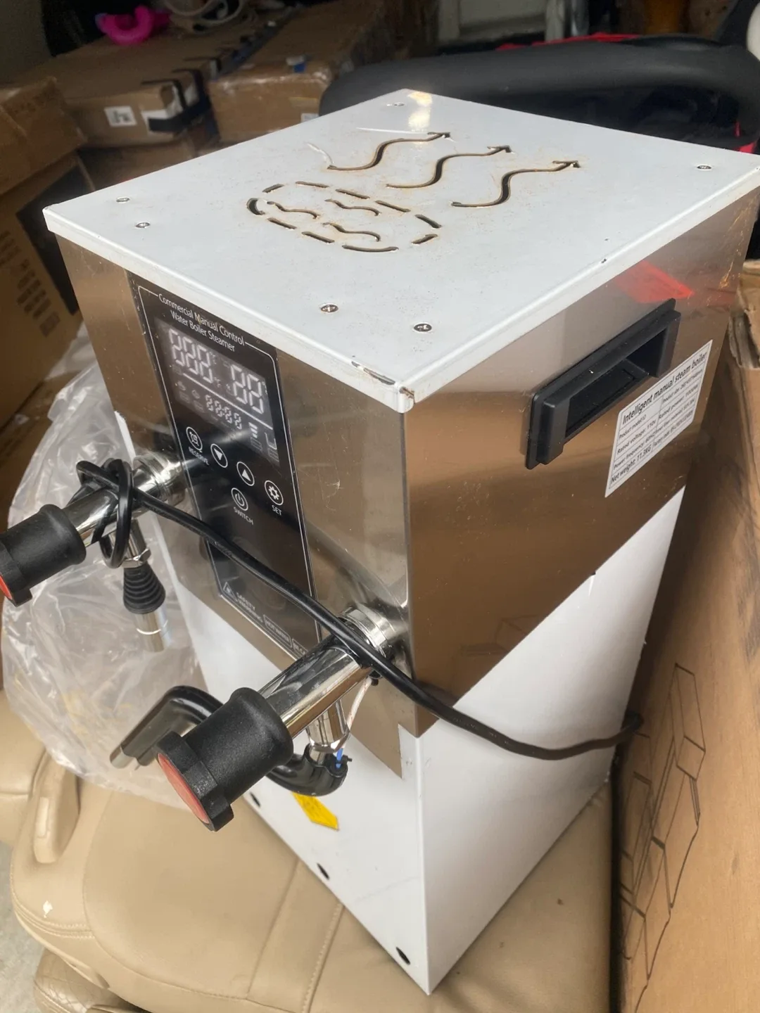 Commercial Manual Control Water Boiler Steamer image indicator(4)