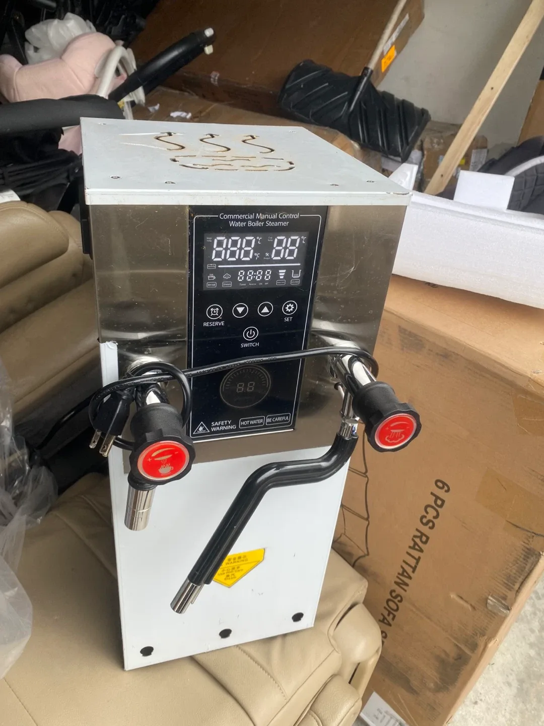 Commercial Manual Control Water Boiler Steamer image indicator(6)