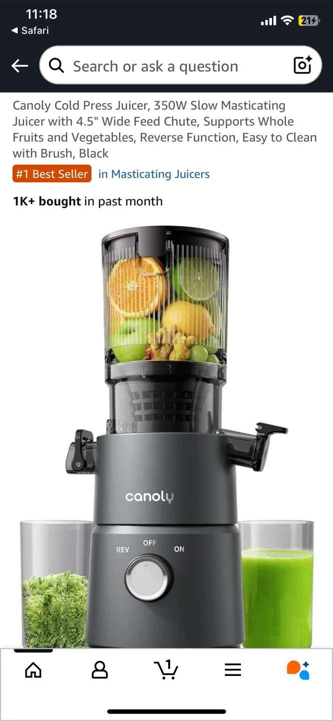 Canoly Cold Press Juicer - New! - photo 2