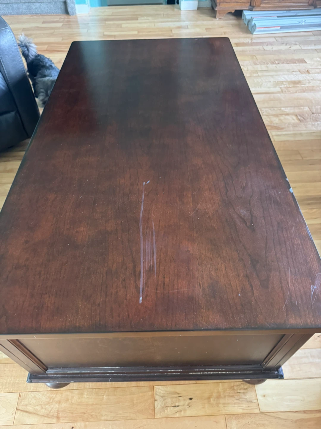 Wooden Coffee Table with Drawers - photo 2