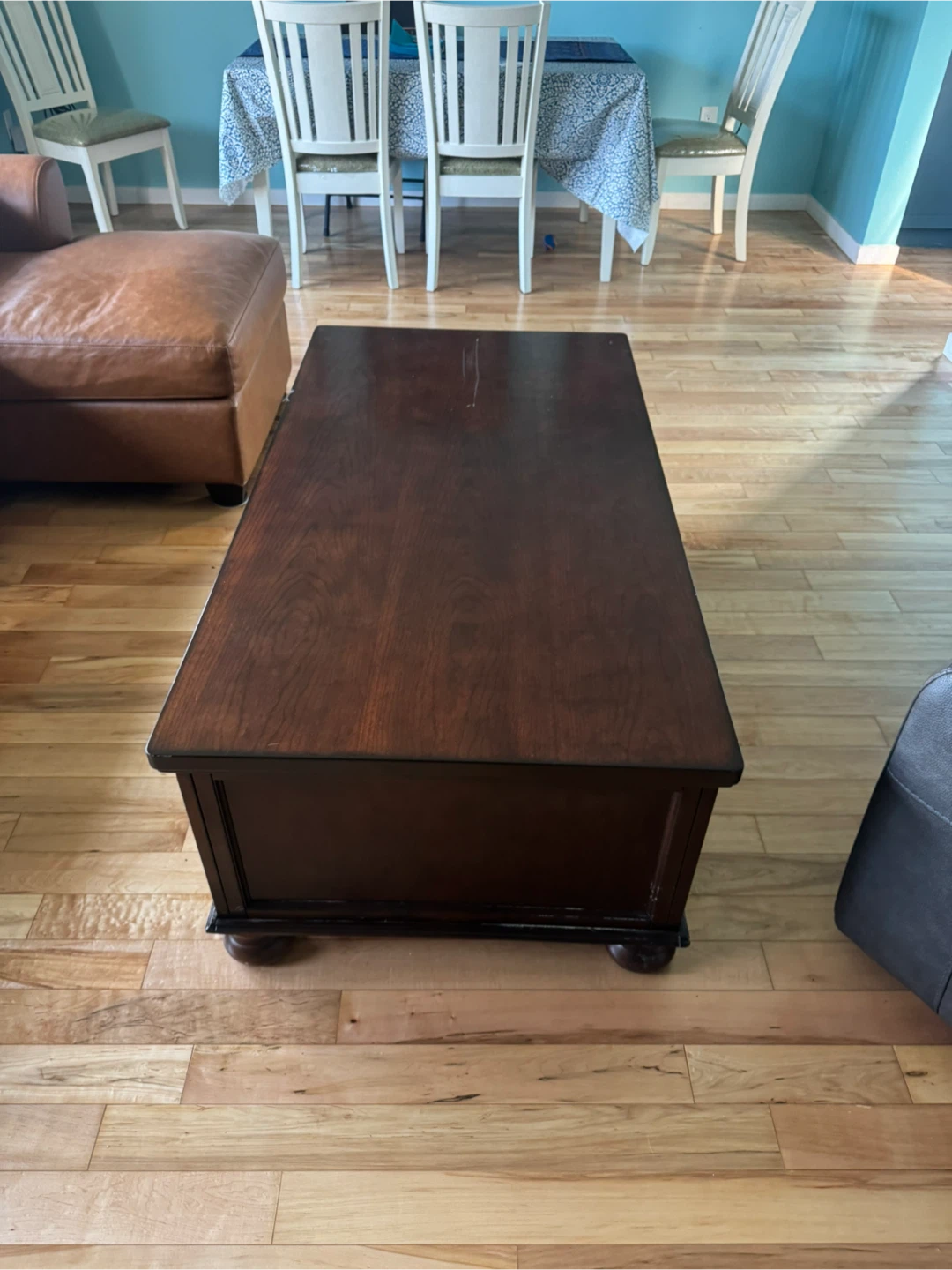 Wooden Coffee Table with Drawers - photo 3