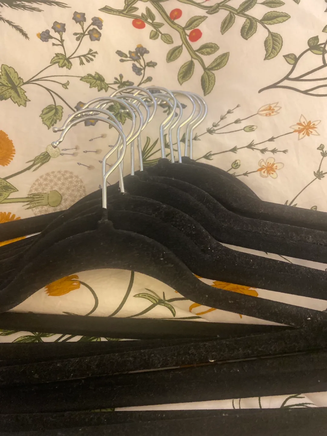 Black Velvet Clothes Hangers - Set of 10 image indicator(2)