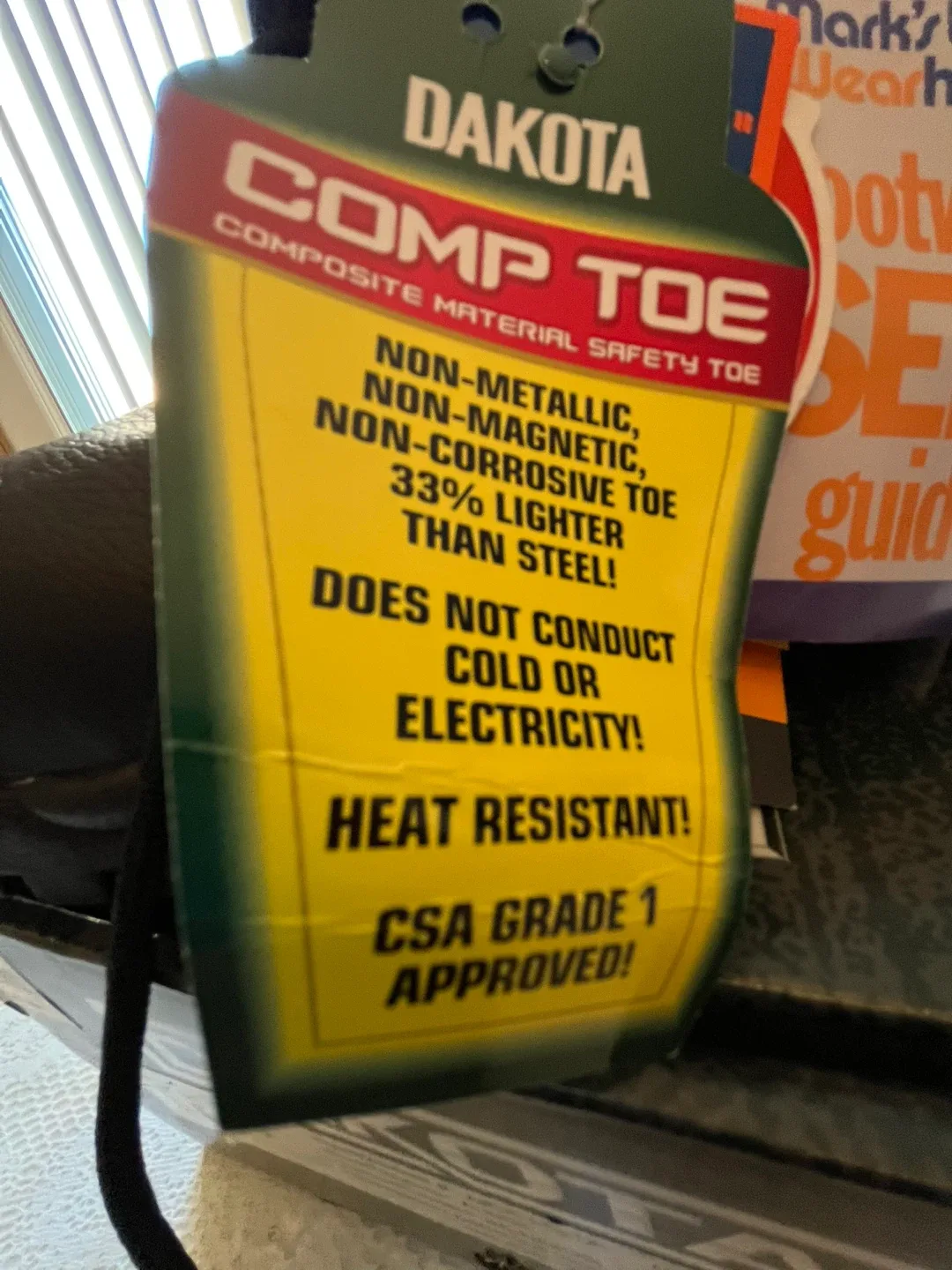 BNIB- Dakota Comp Toe Black Safety Shoes image indicator(5)