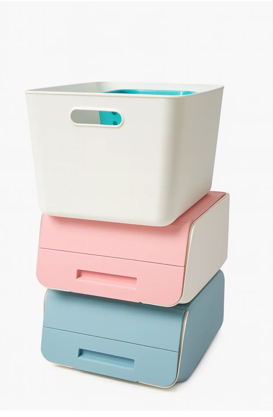 Storage Boxes - White, Pink, Blue thumbnail