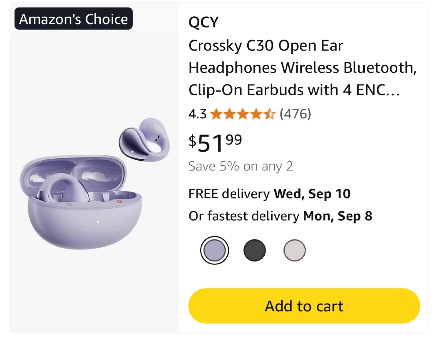 New QCY  MeloBuds Pro & Crossky C30 Open Ear Headphones image indicator(3)