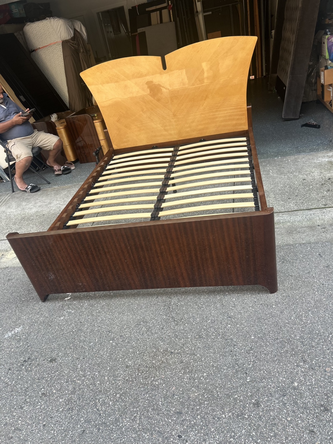 Queen Wooden Bed Frame - photo 2