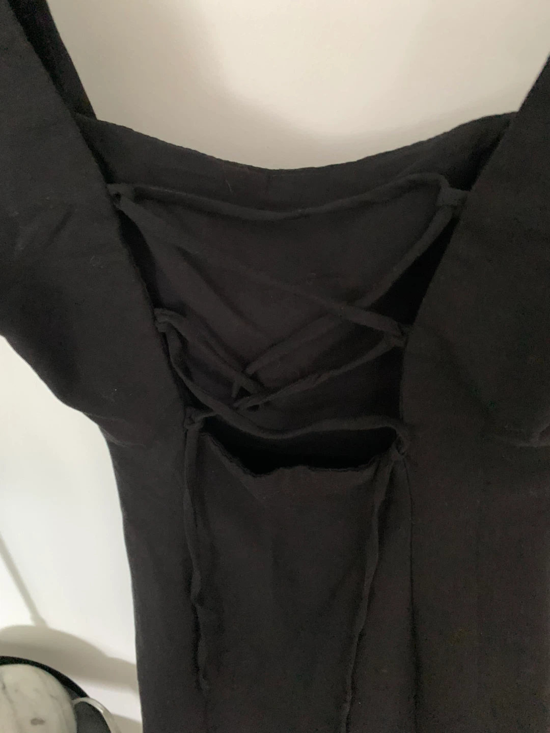 Zara Black Mini Dress with Puff Sleeves - photo 3