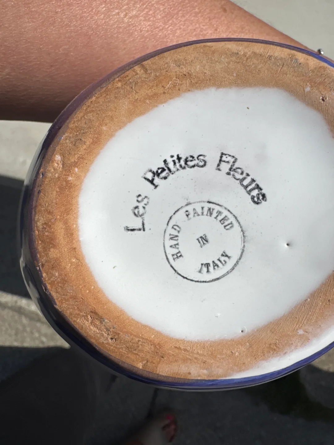 Les Petites Fleurs Rooster Pitcher - Hand Painted Italy image indicator(4)