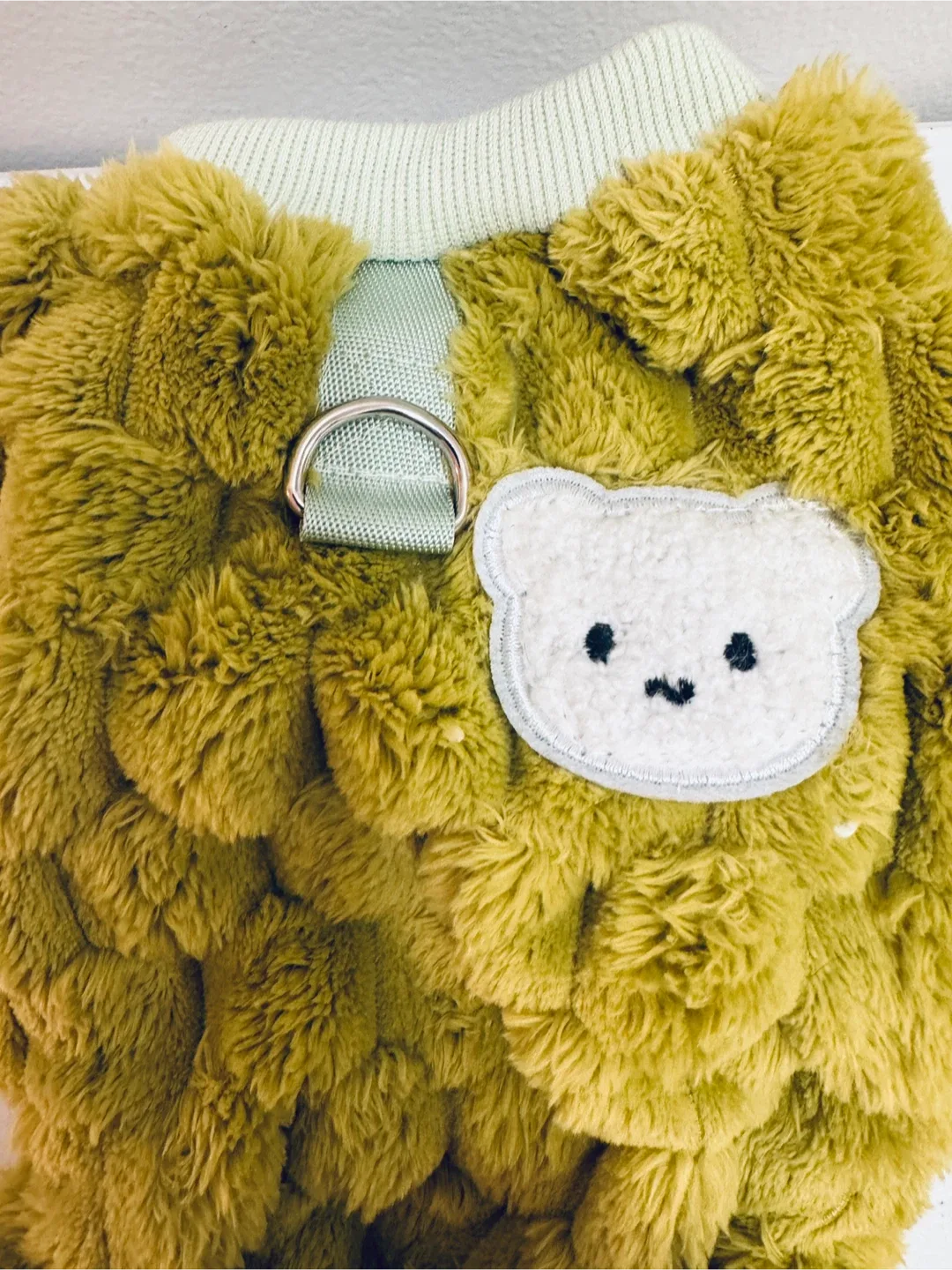 Fuzzy Green Pet Pyjamas  - Size M thumbnail