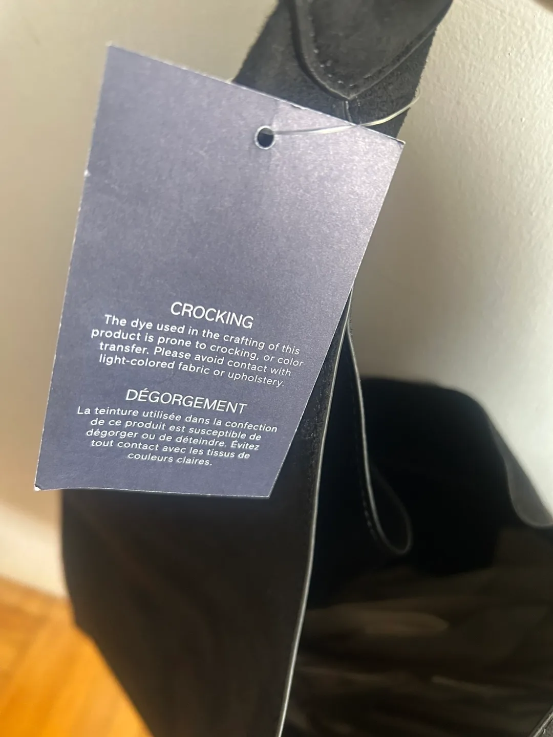 GAP Black Vegan Suede Slouchy Bag - New image indicator(6)