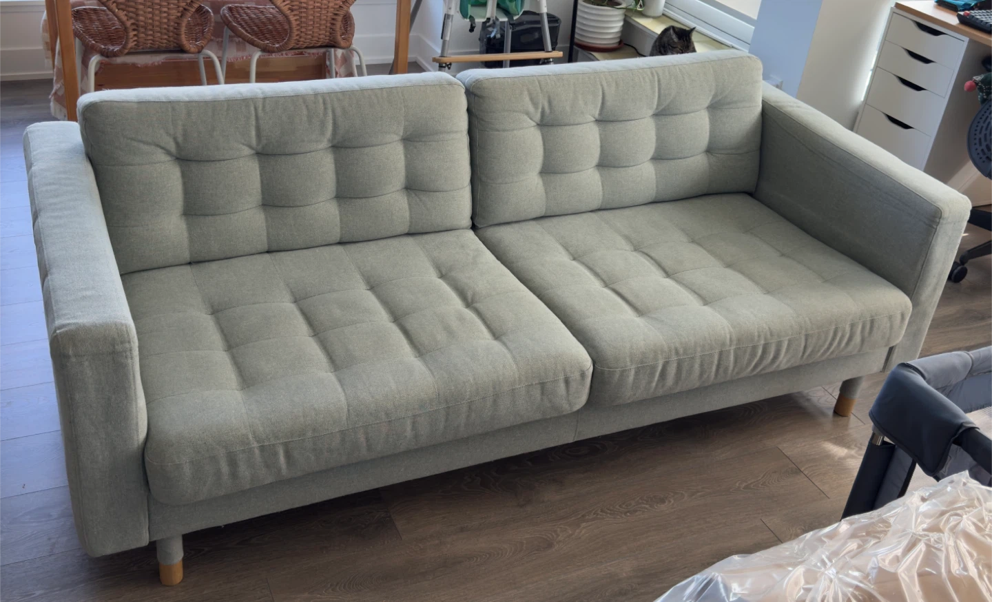 IKEA Landskrona 3-Seat Sofa, Sage green - photo 2