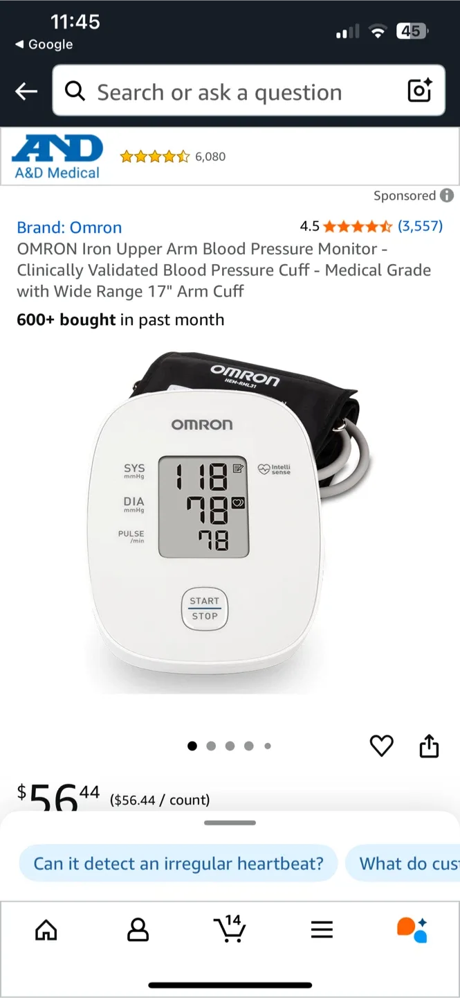 New Omron M2 Automatic Upper Arm Blood Pressure Monitor image indicator(3)