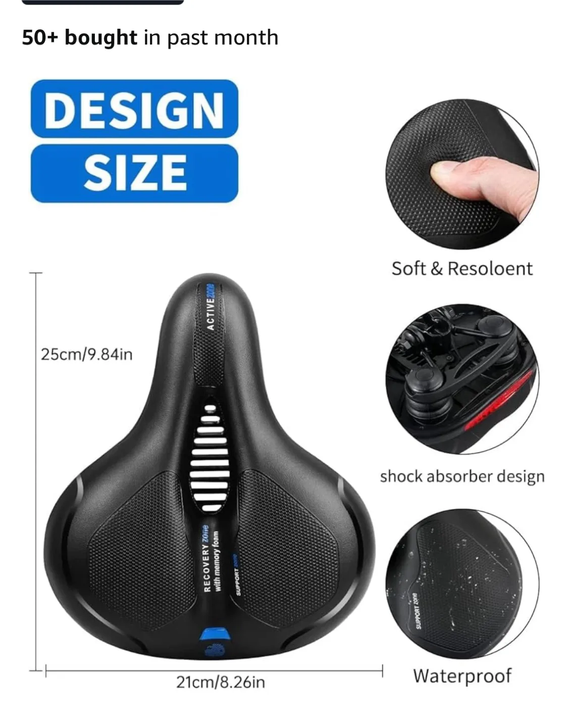 Active D2zone Bike Seat + Helmet +  Bicycle Lock thumbnail