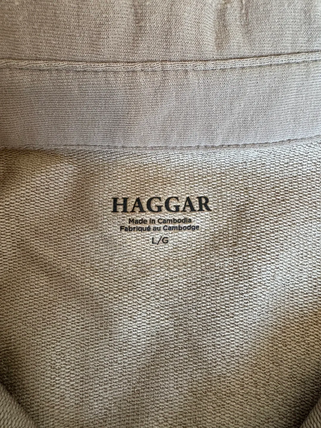 Haggar Long Sleeve Polo Shirt - Size Large image indicator(3)