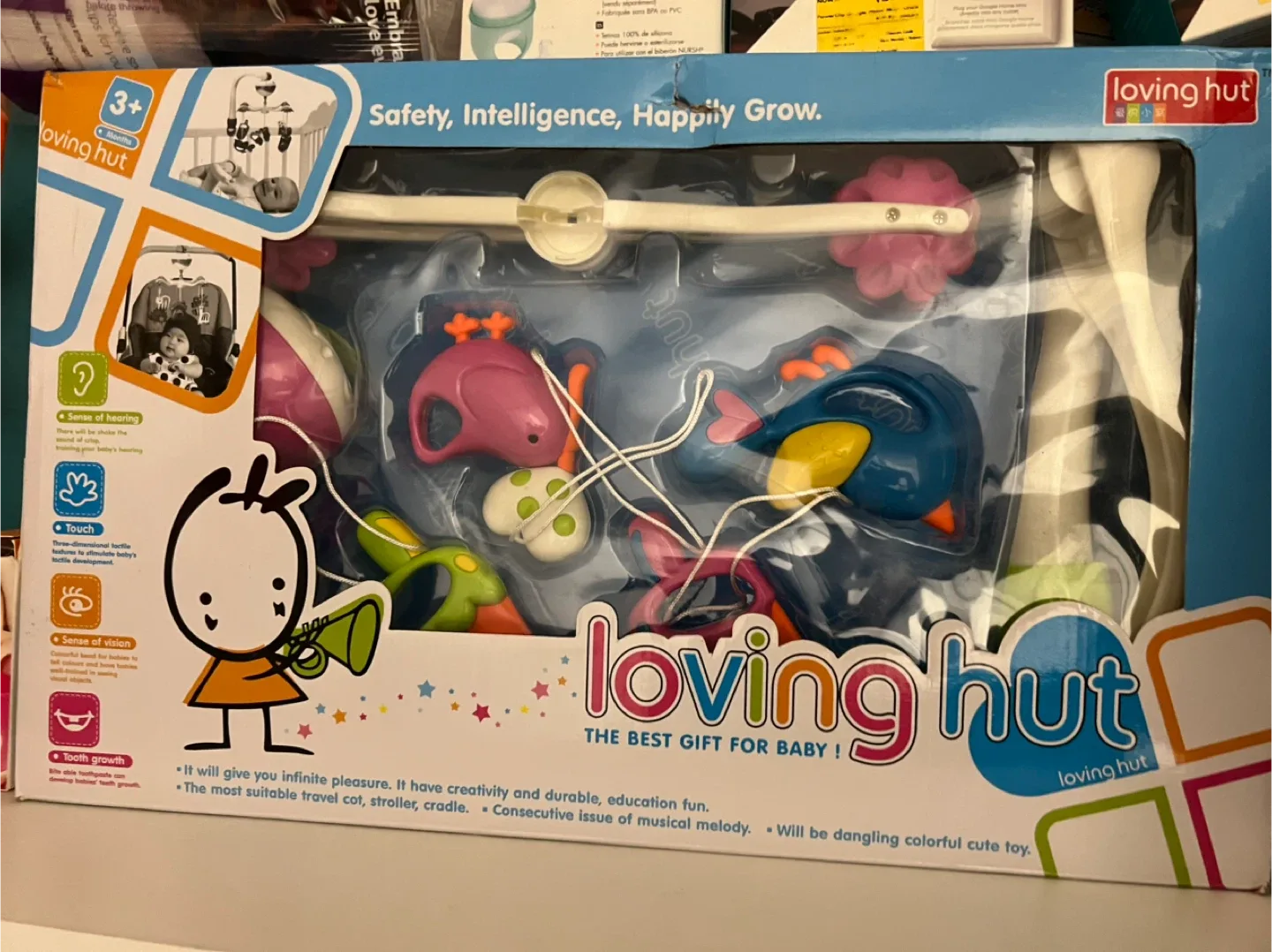 Loving Hut Baby Mobile 3+ Months - New in Box! thumbnail