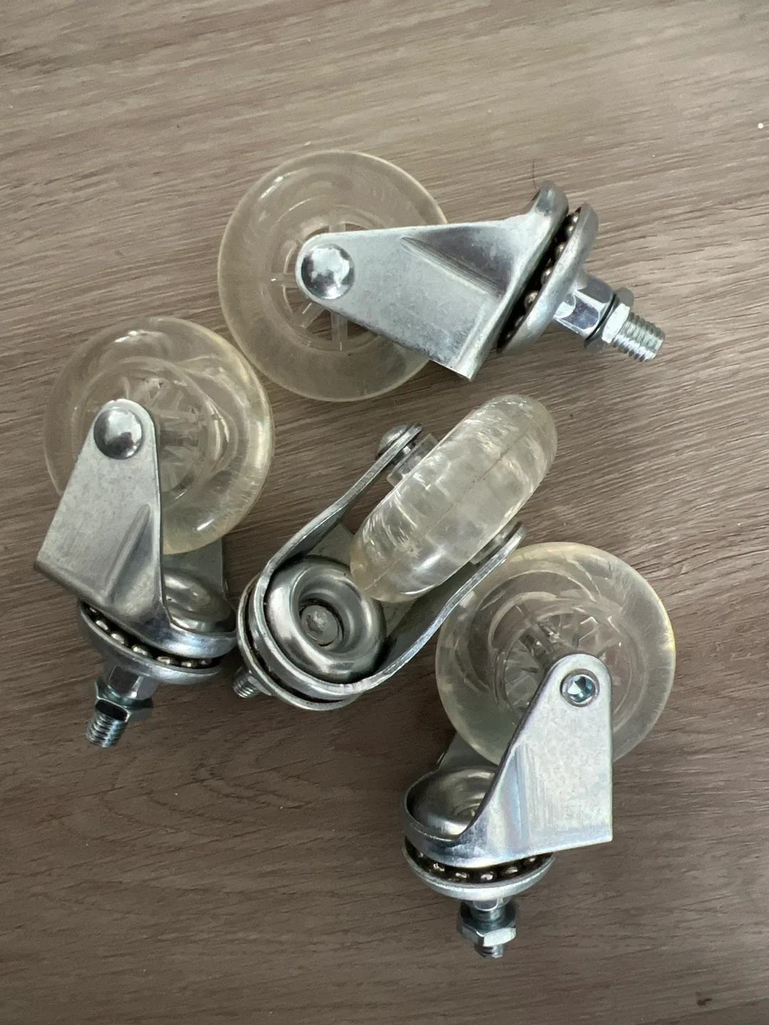 Set of 4 Clear Caster Wheels thumbnail
