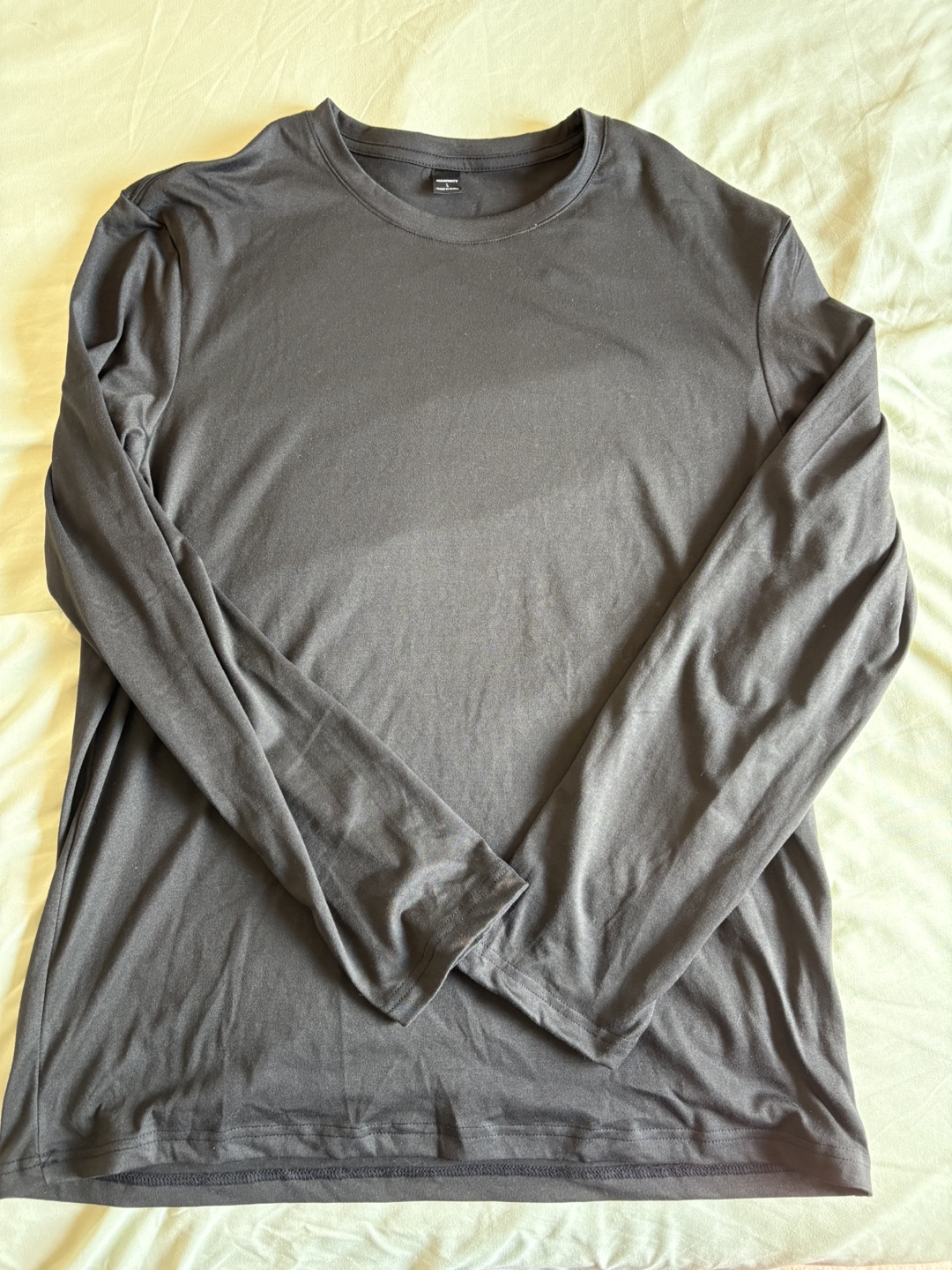 MANFINITY Black Long Sleeve Shirt - Size Large