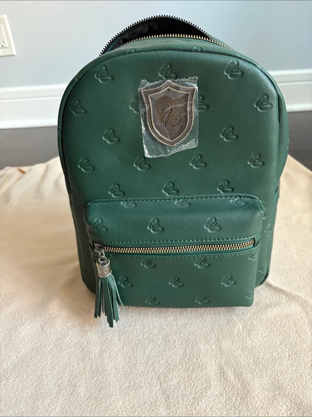 Harry Potter Slytherin Mini Backpack - New with Tags! thumbnail