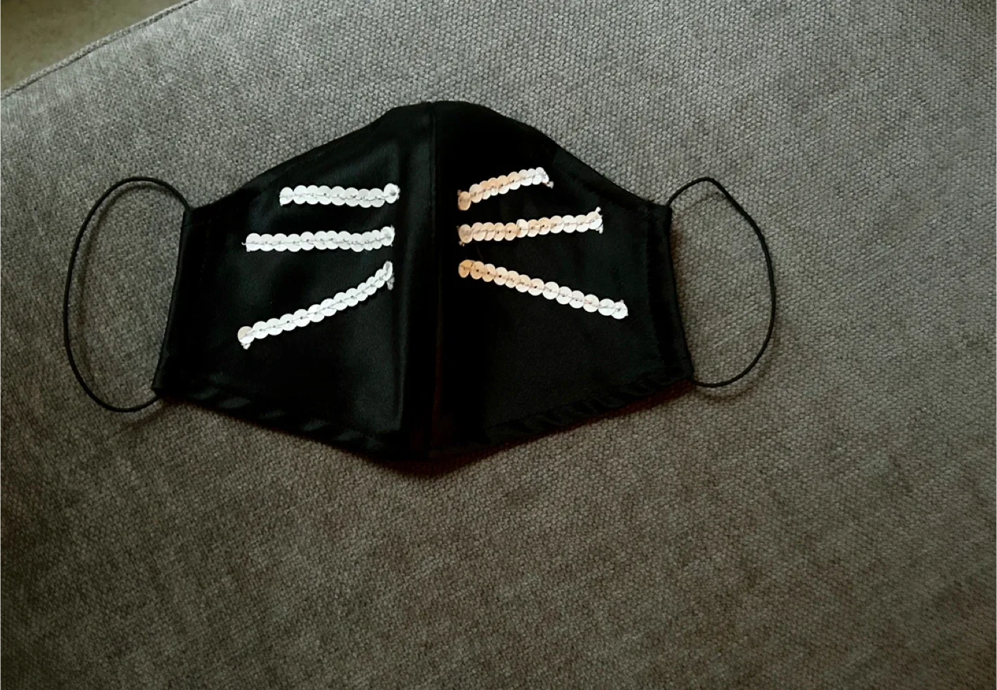 Eugenia Kim Black Embellished Face Mask 🥕 thumbnail