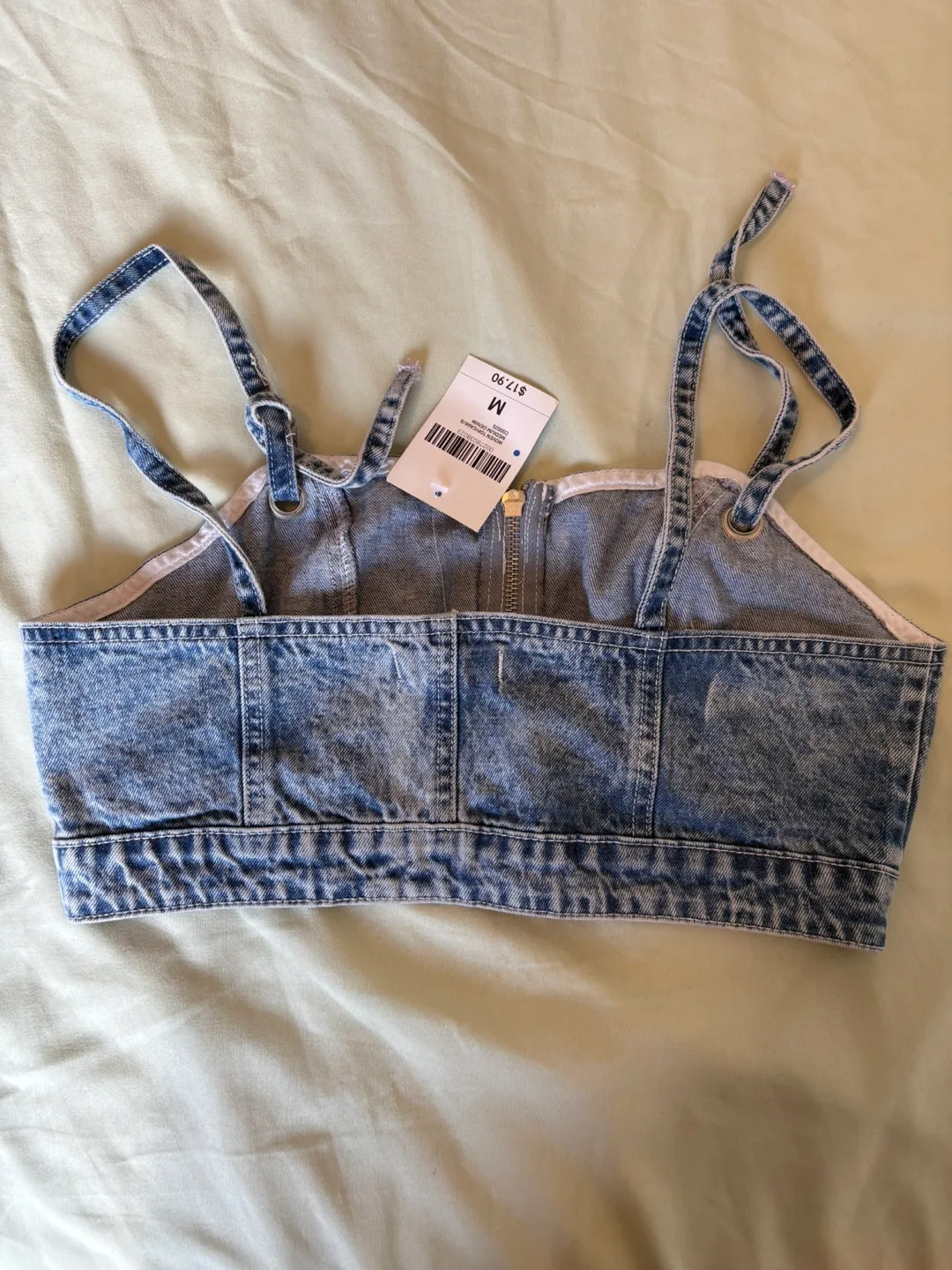 🆕 Forever 21 Denim Cami Top - Size Medium image indicator(2)