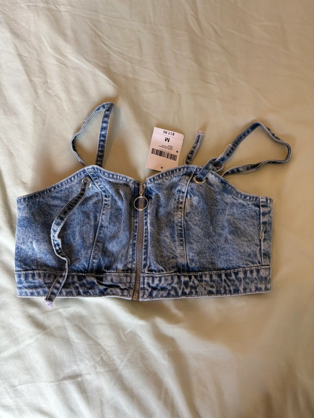 🆕 Forever 21 Denim Cami Top - Size Medium thumbnail