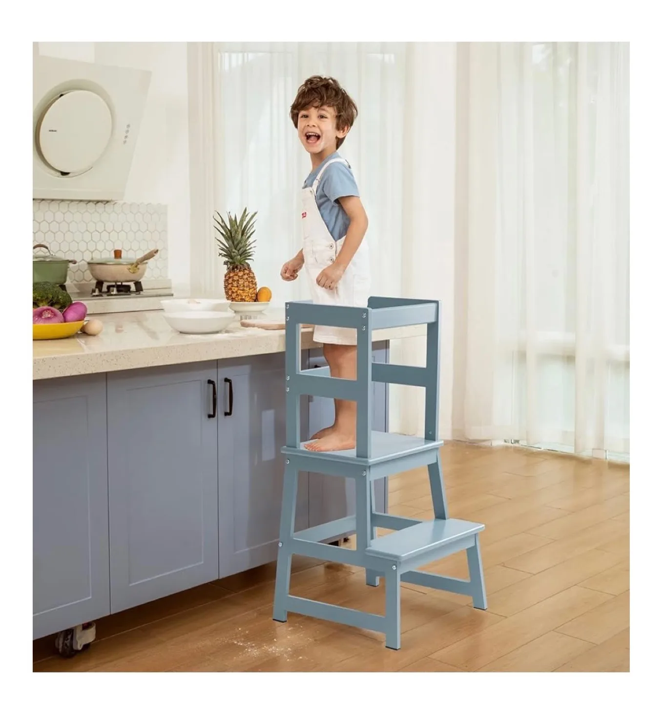 Kids Kitchen Step Stool - Montessori Learning Tower thumbnail