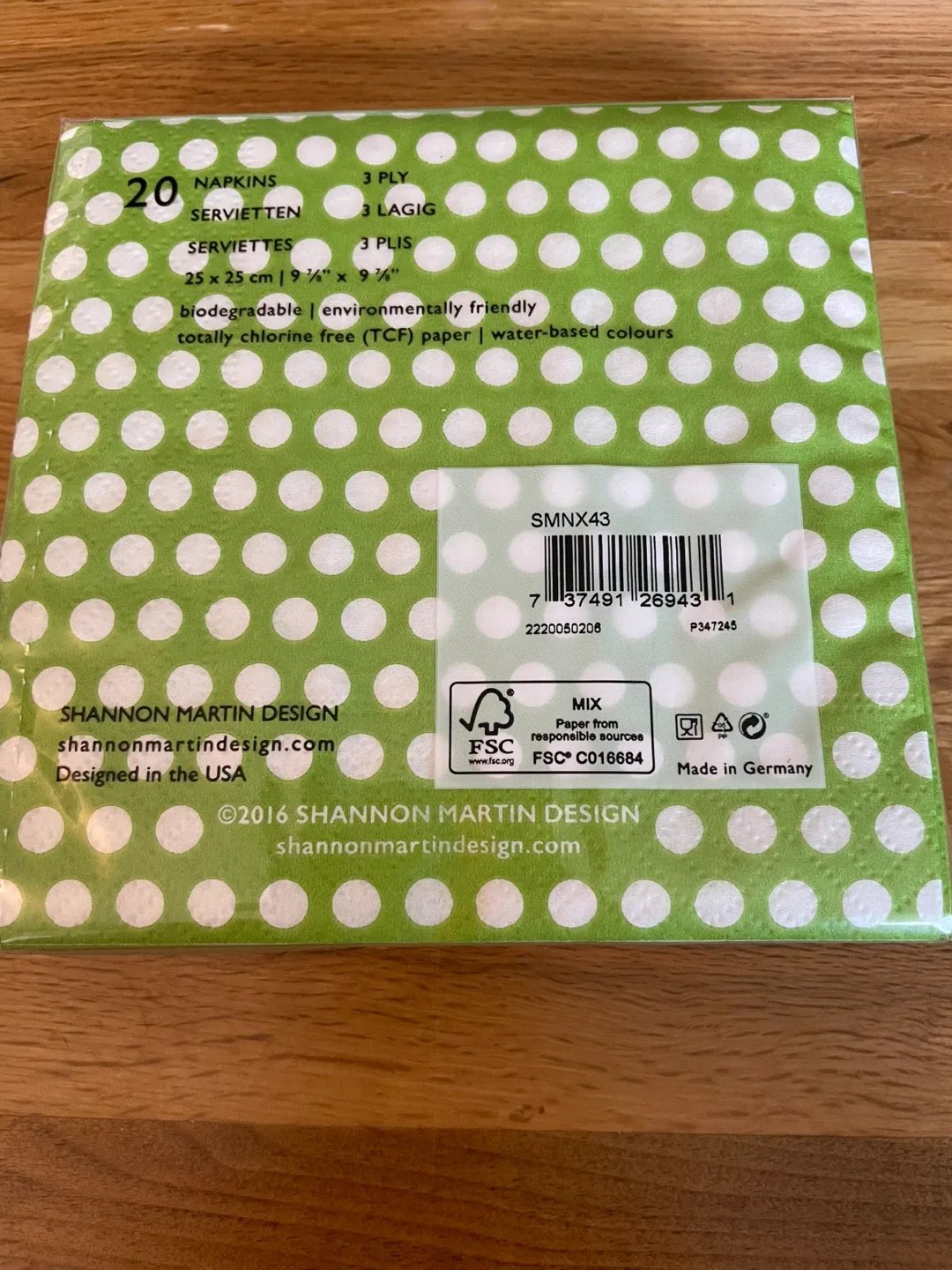 Shannon Martin Design Cocktail Napkins - bundle of 4 New image indicator(3)