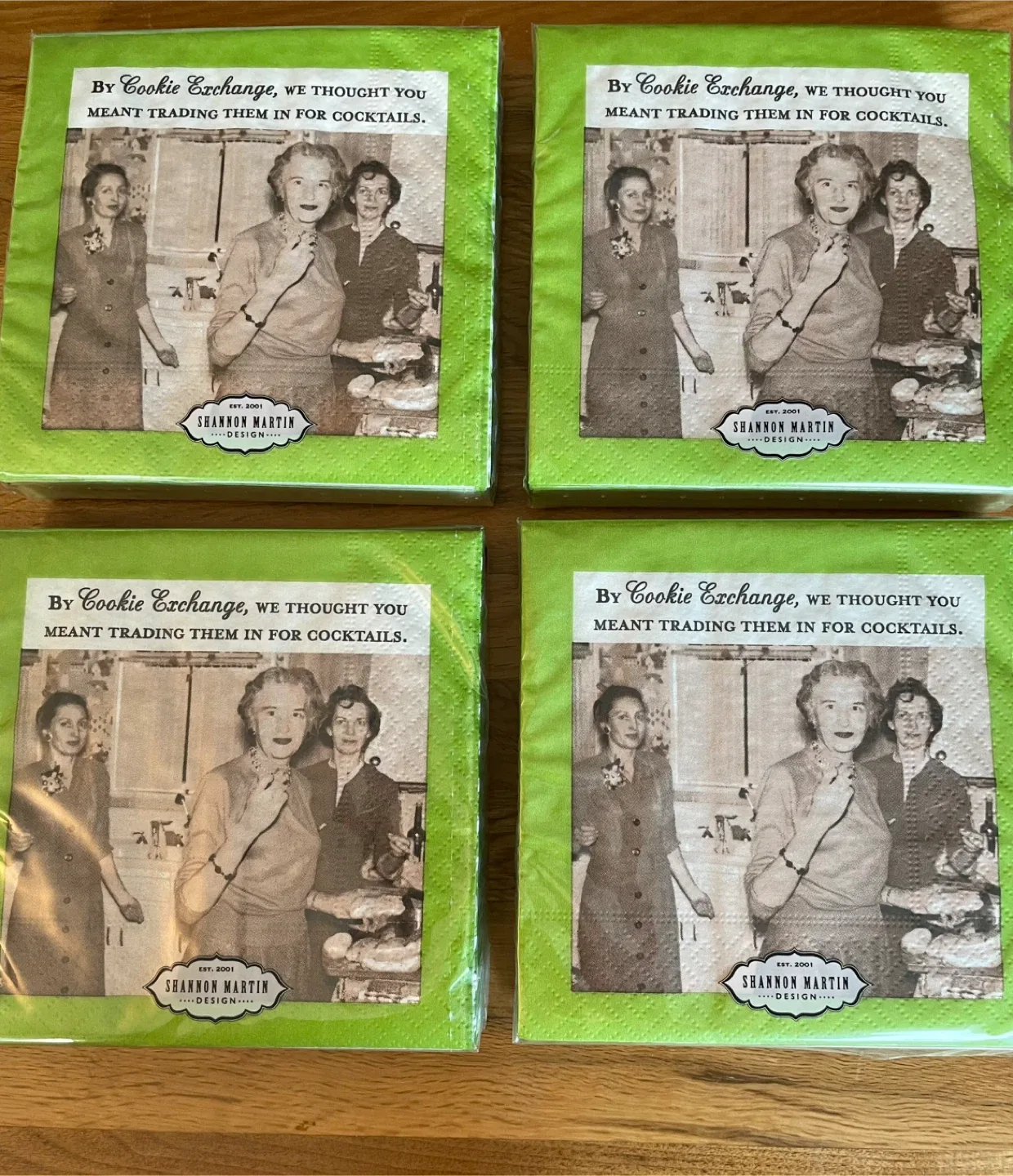 Shannon Martin Design Cocktail Napkins - bundle of 4 New thumbnail