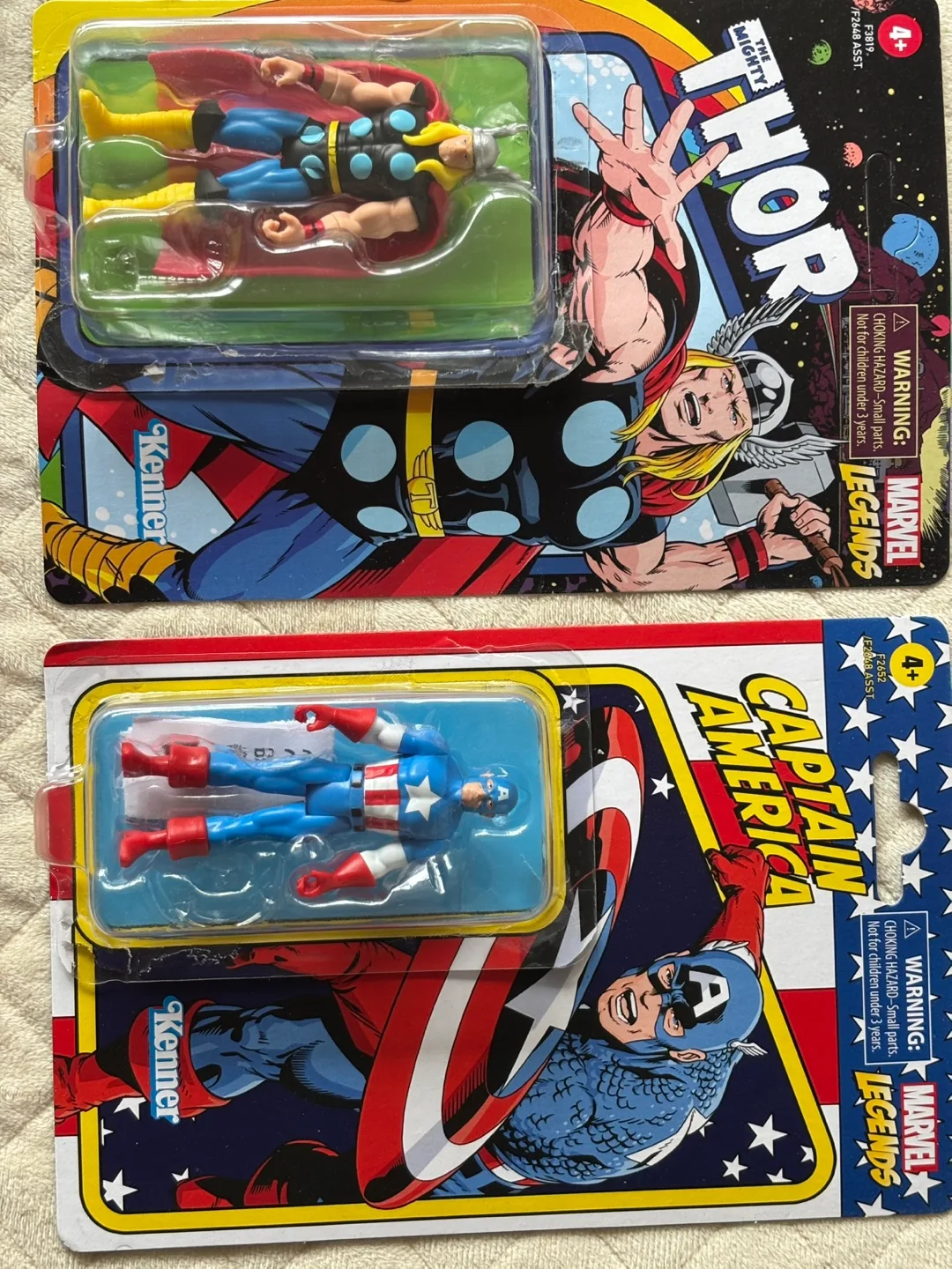 Marvel Legends Retro Thor & Captain America Figures thumbnail