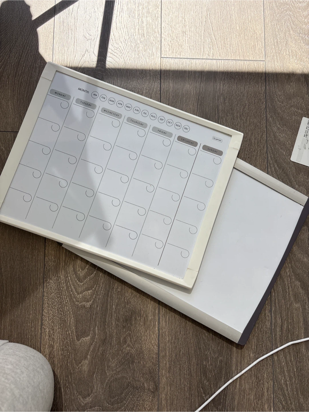 Quartet Dry-Erase White Board Calendar