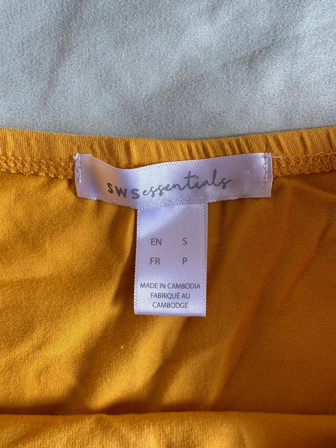 SW essentials Yellow Tube Top - Size Small image indicator(4)