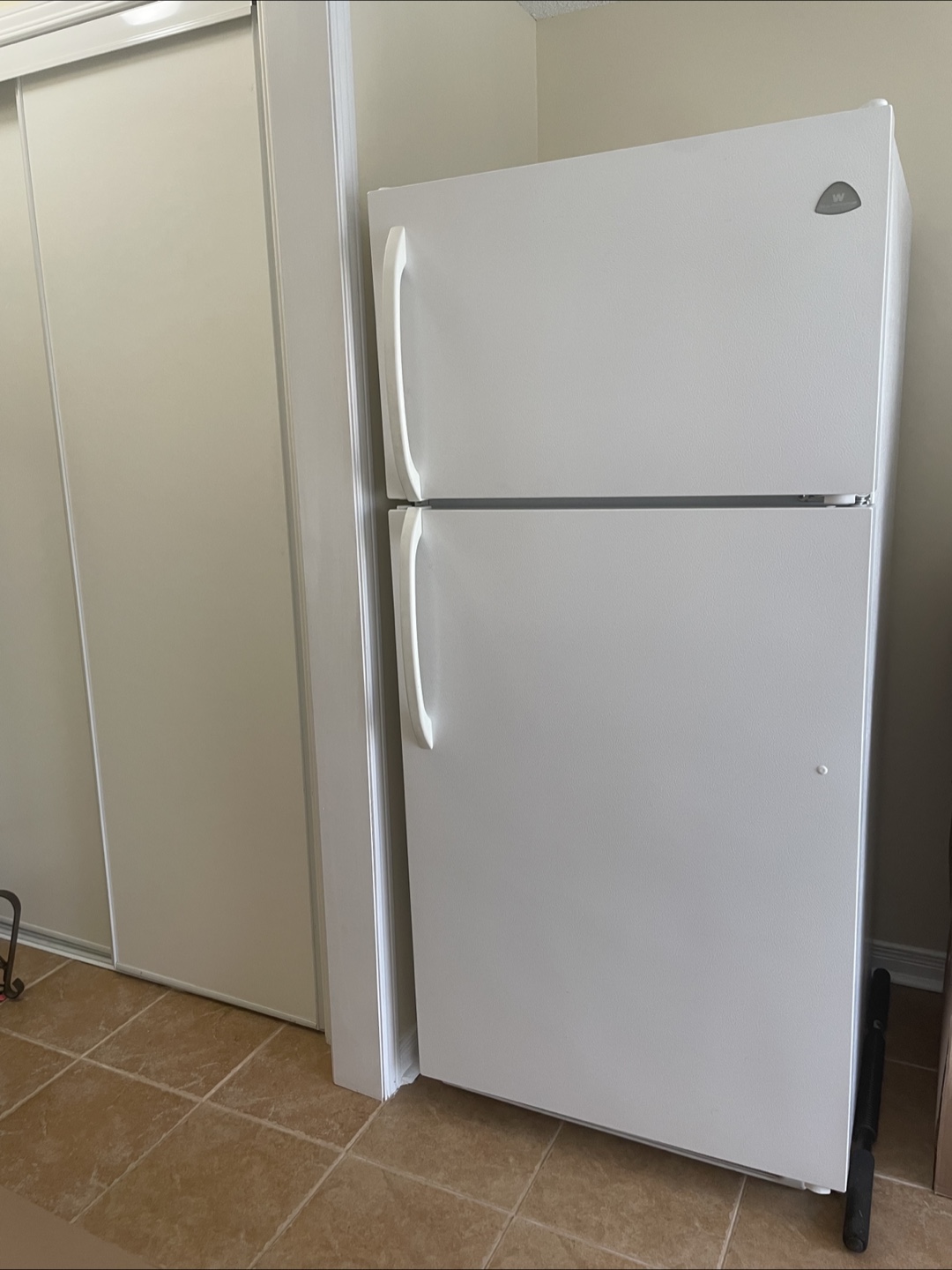 White Whirlpool Fridge