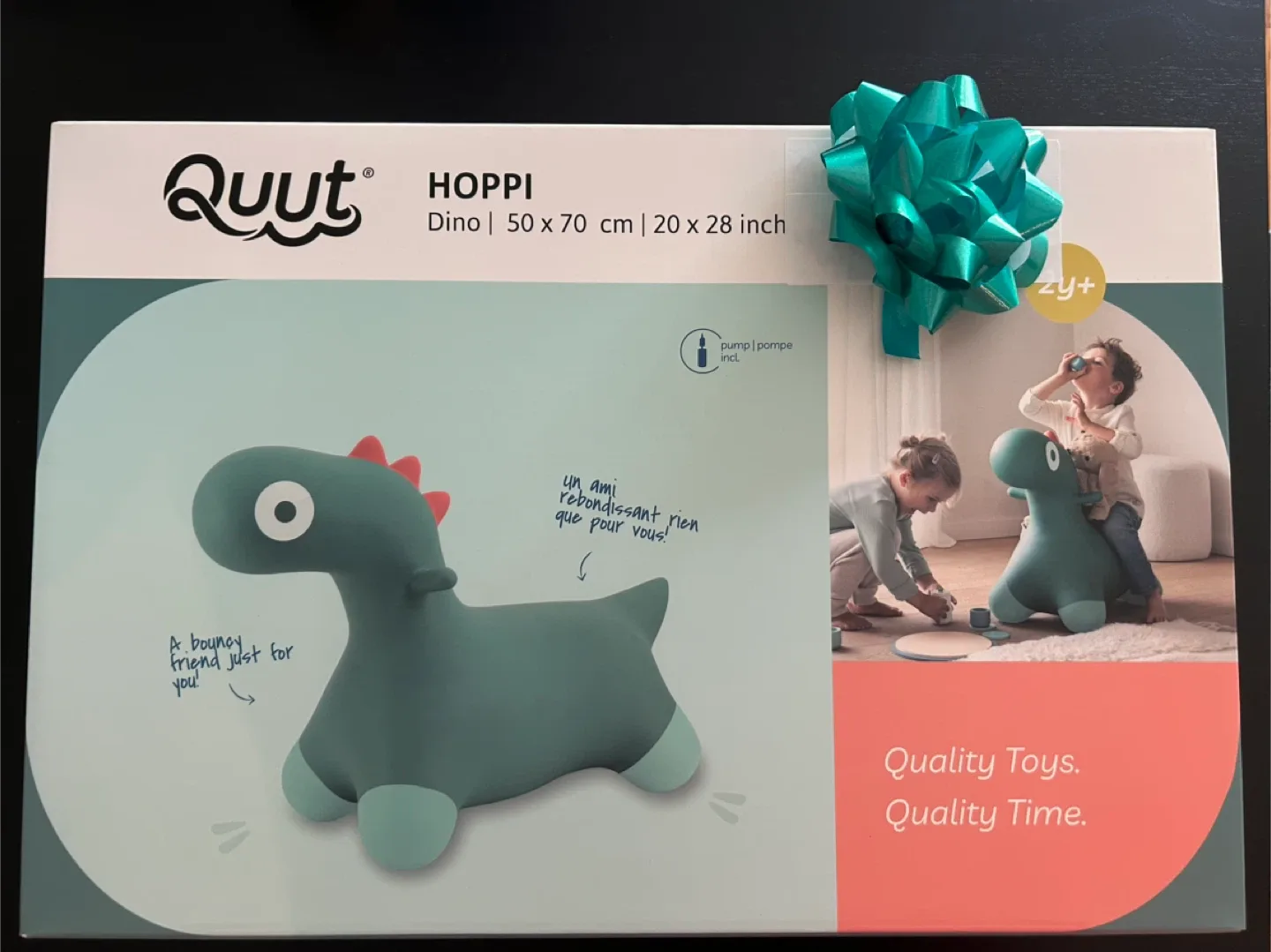 New Quut HOPPI Dino Inflatable Bouncy Toy