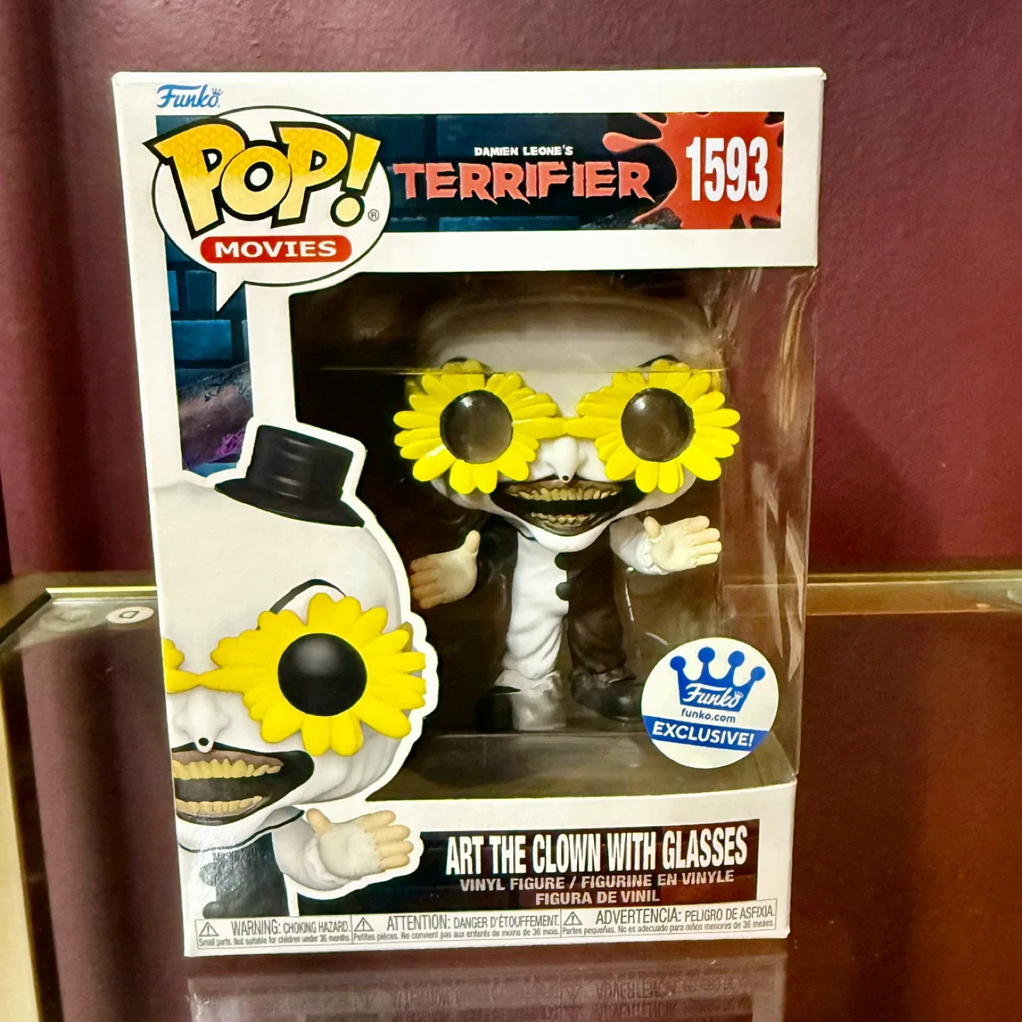 Funko Pop! Movies Terrifier - Art the Clown with Glasses thumbnail