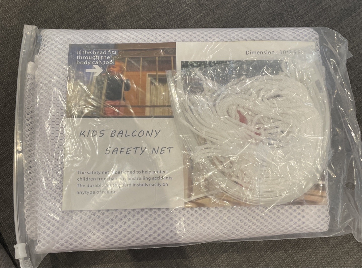 Kids Balcony Safety Net - New in Package